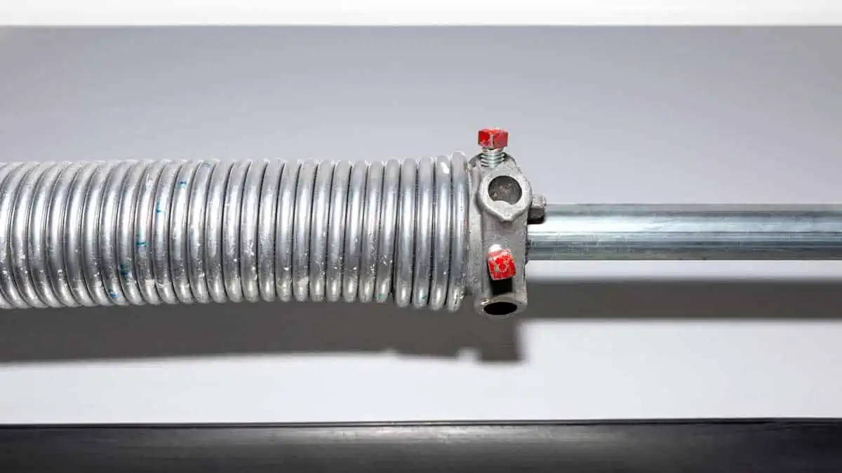 garage door spring that needs repair